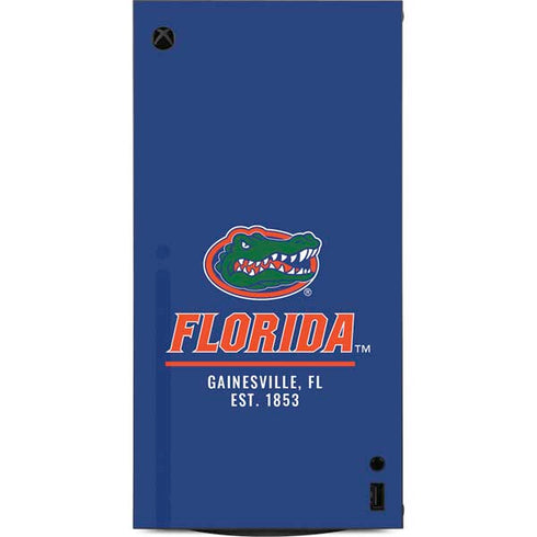 University of Florida Gainesville Est 1853 Blue XBox Series X Digital Edition Console Skin